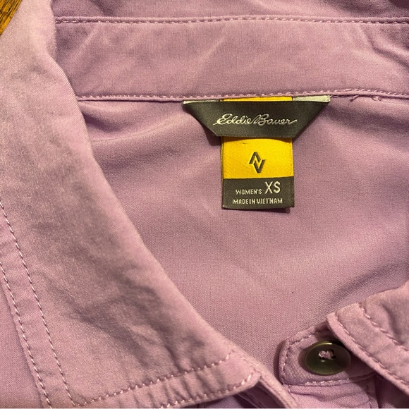 Eddie Bauer Travex Departure Shirt, Lavender, XS - Picture 3 of 4
